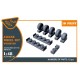 1/48 Jaguar Wheels set Weighted for Airfix kit