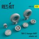 1/32 Grumman TBM-3 Avenger Navy Wheels set for Trumpeter kits