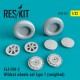 1/32 Grumman F-4F/FM-2 Wildcat Wheels set Type 1 (weighted) for Revell/Trumpeter kits
