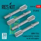 1/48 AH-64D AGM-114L Longbow Hellfire Missiles (4pcs) for AFV Club/Hasegawa