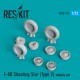 1/72 F-80 Shooting Star Type #2 Wheels set for Airfix/MPC/Sword/Eastern Express kits