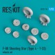 1/72 F-80 Shooting Star Type #4 T-33 Wheels set for Airfix/MPC/Sword/Eastern Express kits