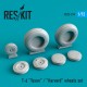 1/72 North American Aviation T-6 Texan Wheels set for Academy/Revell kits