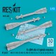 1/72 R-60M (AA-8 Aphid) Missiles (4pcs) for MiG-21/23/25/29/31, Su-17/24/25, Yak-38