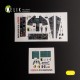 1/32 F-117A Type 2 Interior parts (3D decals) for Trumpeter kit 