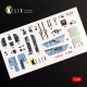 1/48 McDonnell Douglas F/A-18A Hornet Interior 3D Decals for Kinetic Kit