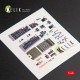 1/48 General Dynamics F-16C/N Fighting Falcon Interior 3D Decals for Tamiya Kit