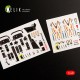 1/48 IA-58 Pucara Interior Details on 3D Decals for Kinetic kit