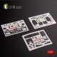 1/48 UH-60A Black Hawk Type 1 Interior parts (3D decals) for ICM kit 
