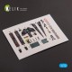 1/72 F-117A NIGHTHAWK Interior parts (3D decals) for Hasegawa kit 