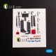 1/72 F-86A Sabre Interior 3D Decals for ClearProp kit
