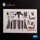 1/72 F-1 Support Fighter Interior 3D Decals for Platz kit