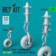 1/35 Ch-54A Tarhe Landing Gear (In Flight) with Wheels Set for ICM Kit