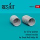 1/48 Su-35 Fly Position Exhaust Nozzles for Great Wall Hobby Kit