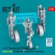 1/48 A-10 Thunderbolt II Landing Gears (Early Late) (In Flight) for Academy Kit