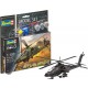 1/100 AH-64A Apache Gift Model Set (kit, paints, cement & brush)