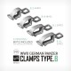 1/35 WWII German Panzer Clamps Type.B (4 Versions, 80pcs)