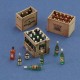 1/35 Champagne, Cognac E Wine Bottles with Crates