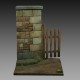 1/35 - 1/32 Base w/Wall and Gate (50mm x 50mm)