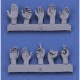 1/16 Assorted Hands Set No. 1