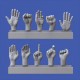 1/16 Assorted Hands Set No. 3