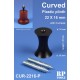 Curved Plastic Plinth/Pedestal Stand (high: 22mm, bottom dia.: 16mm, upper dia.: 16mm)