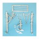 1/32 A-1 Skyraider Landing Gear for Trumpeter kits (white metal)