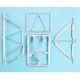 1/32 Fokker E.1 Landing Gear for Wingnut Wings kits (white metal)