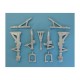 1/48 F-5A, CF/NF-5A Landing Gear for Kinetic/Wolfpack/Italeri kits (white metal)