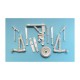 1/48 Su-25 Frogfoot Landing Gear (Kp/Edu(white metal)