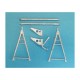 1/48 H-34 USN/USMC/USAF Landing Gear for Gallery Models kits (white metal)