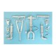 1/48 A-3 Skywarrior Landing Gear for Trumpeter kits (white metal)