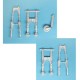 1/48 Westland Whirlwind Landing Gear for Trumpeter kits (white metal)