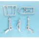 1/48 Su-9 Fishpot Landing Gear for Trumpeter kits (white metal)