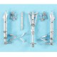 1/48 Su-33 Flanker Landing Gear for Kinetic kits (white metal)