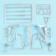 1/48 Su-24 Fencer Landing Gear for Trumpeter kits (white metal)