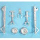 1/48 Bf 109F/G/E Landing Gear for Eduard/AK Interactive kits (white metal)