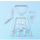 1/48 F4F-3/5 Wildcat Landing Gear for Academy kit (white metal)