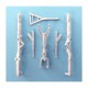 1/72 F-105 Thunderchief Landing Gear for Trumpeter kits (white metal)