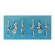 1/72 P-51D/F-51D Mustang IV Landing Gear for Airfix kits (2 sets, white metal)
