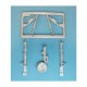1/72 English Electric Lightening F.2A Landing Gear for Airfix kits (white metal)