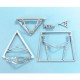 1/72 F4F Widcat Landing Gear for Airfix kits (white metal)
