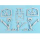1/72 Handley Page Victor Landing Gear for Airfix kits (white metal)