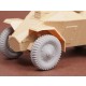 1/35 39M Csaba Armoured Car Wheels Set (Cordatic) for Hobby Boss kit (Resin)