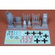 1/48 Hispano HA-1112 M.1L Buchon "Movie Star" Conversion set for Tamiya Bf-109G-6 kit