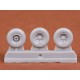 1/72 BAe Harrier GR.7/GR.9 Wheels Set for Airfix kit (3 Resin Wheels)