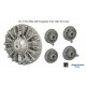 1/72 B-17G/Mk.III Engine Set for Airfix Kit (4pcs)