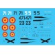 1/72 Hispano HA-1112 M1L "Spanish Air Force" Decal sheet