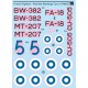Decals for 1/48 Post War Finnish Fighters Markings