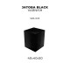 40 x 40 x 50 Jatoba Wood Base for Miniatures (Black Varnish)